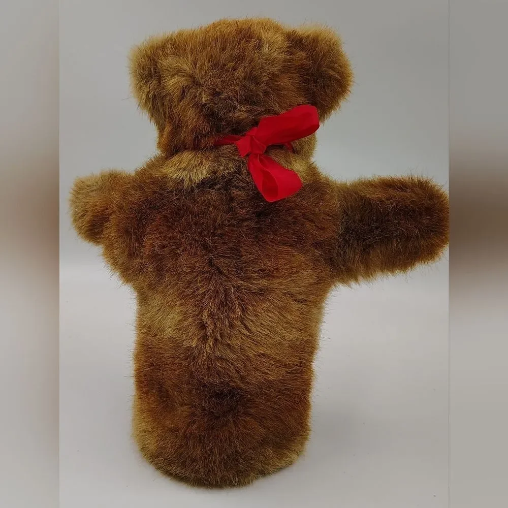 Steiff Vintage Brown Teddy Bear Hand Puppet Puppet - Picture 7 of 13